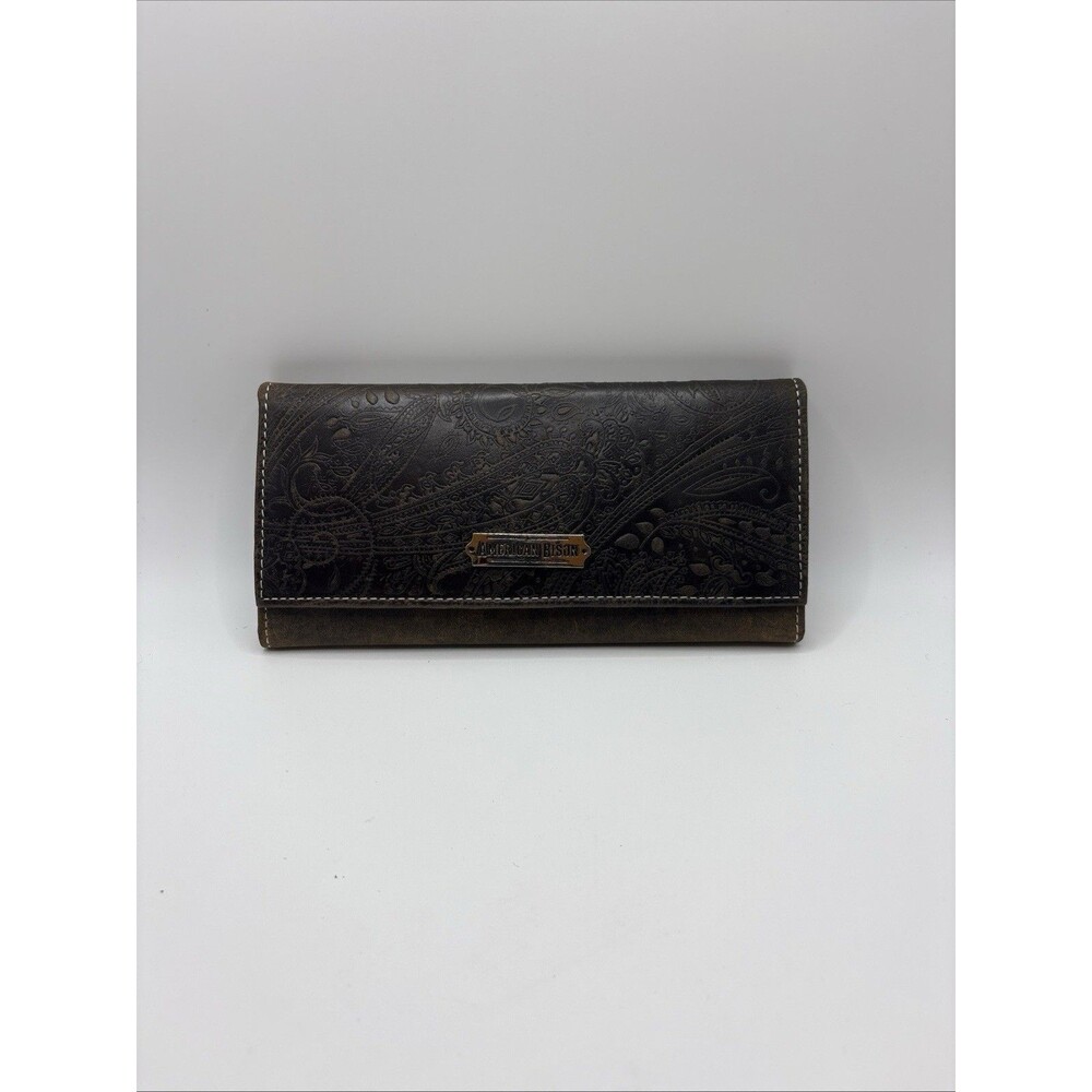 American Bison Genuine Leather Women's Ladies Wallet Billfold New Without Tags